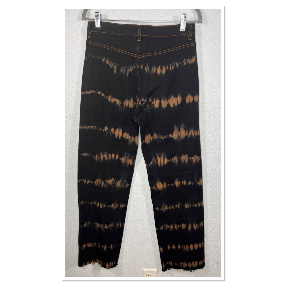 I.AM.GIA Arago Pant Black & Brown Tie-Dye Straight Sz M Cotton Blend Stretch - Picture 6 of 8